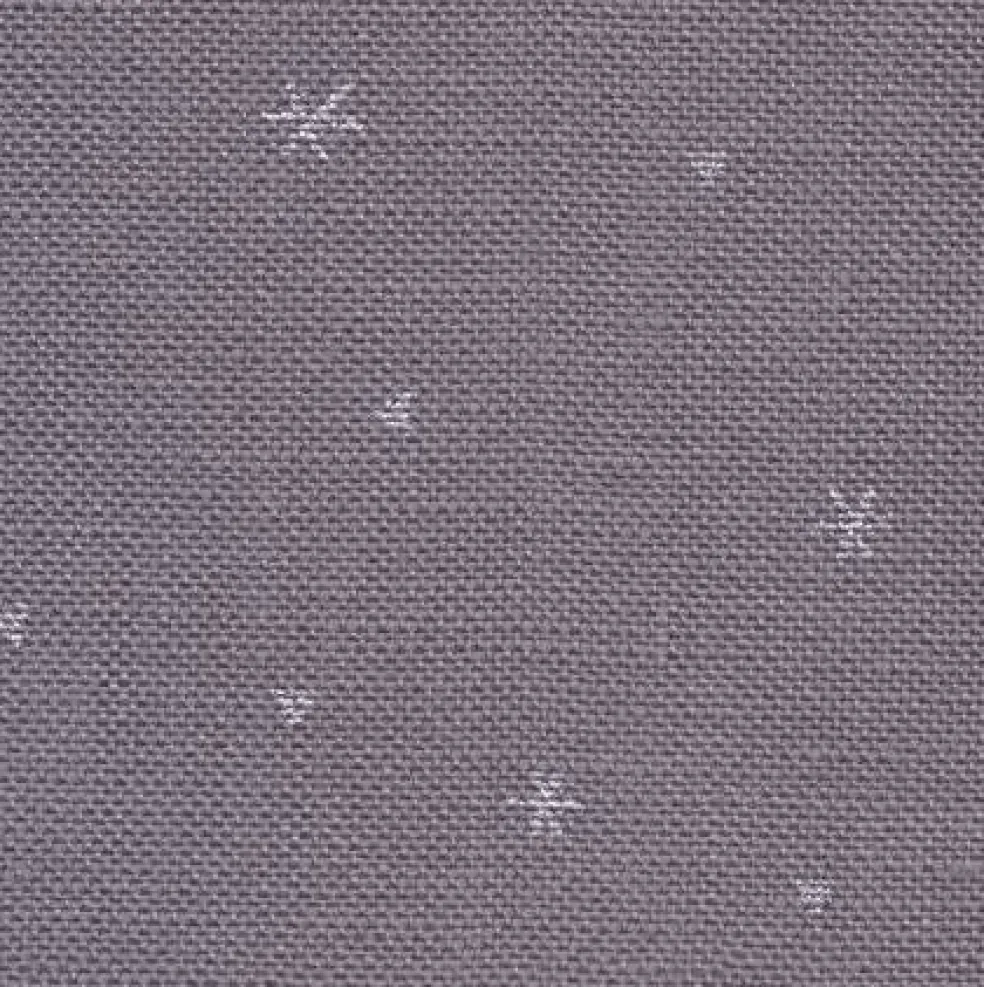 Precut Zweigart Belfast Sparkle 32 count Dark Grey/ Printed Metallic Silver