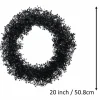 20" Pre-Lit Black Boxwood Wreath by Ashland®