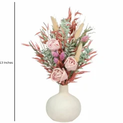 13" Premade Dried Botanical Mix in Ceramic Vase by Ashland®