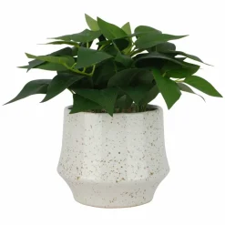 10" Premade Faux Plant in Speckled Ceramic Container by Ashland®