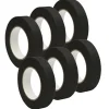 Premium Grade Black Masking Tape Roll, 6ct.