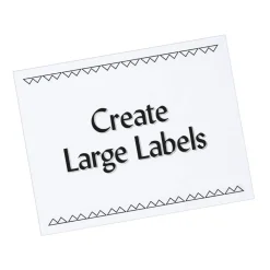 PRES-a-ply White Labels, 8-1/2