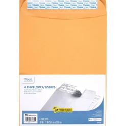 Press-It Seal-It® Envelopes, 10" x 13", Pack of 4