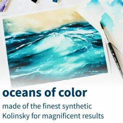 Princeton™ Aqua Elite™ 4 Piece Professional Synthetic Kolinsky Brush Set