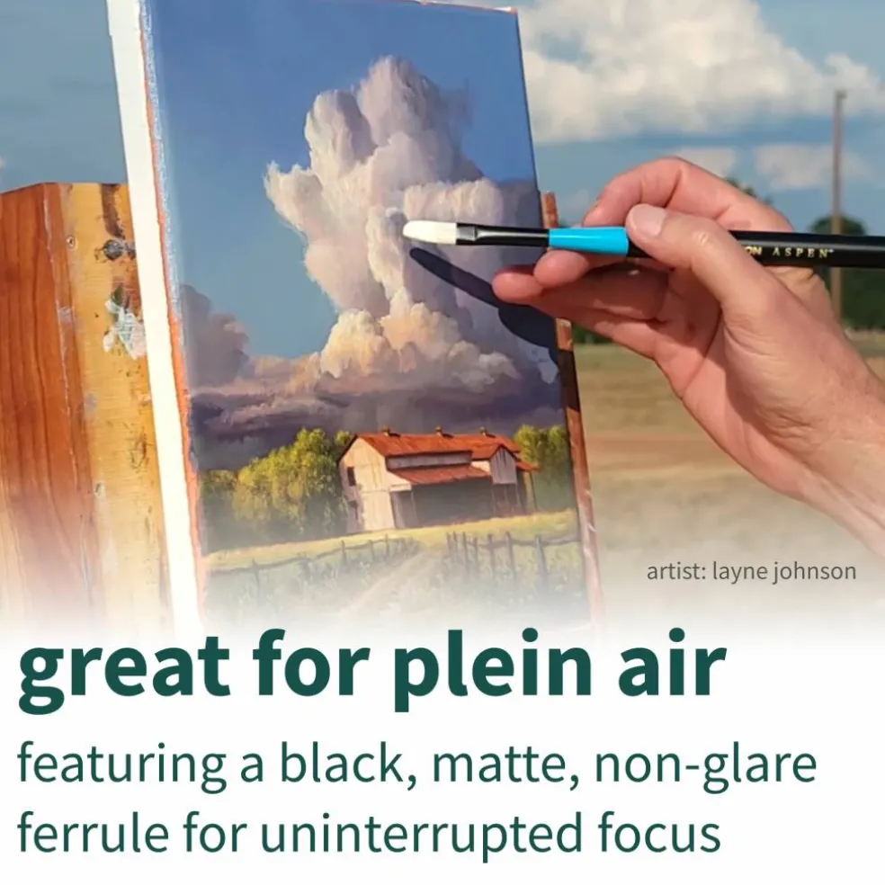 Princeton™ Aspen™ Acrylic & Oil Short Handle Liner Brush