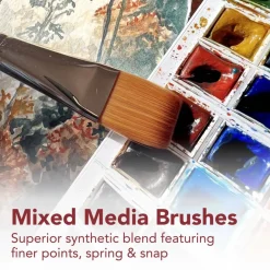 Princeton™ Velvetouch™ Series 3900 Long Handle Flat Brush