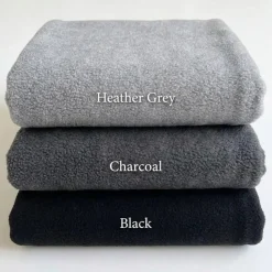 Printed Anti-Pill Polar Fleece Fabric by the Yard 58" Wide | Soft Plush Fleece for Blankets, Pajamas & Crafts | Moon & Heart Prints | Navy, Purple, White