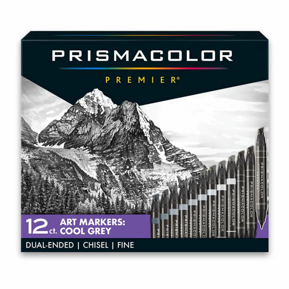 Prismacolor® Premier® Cool Grey Dual-Ended Art Markers, 12ct.