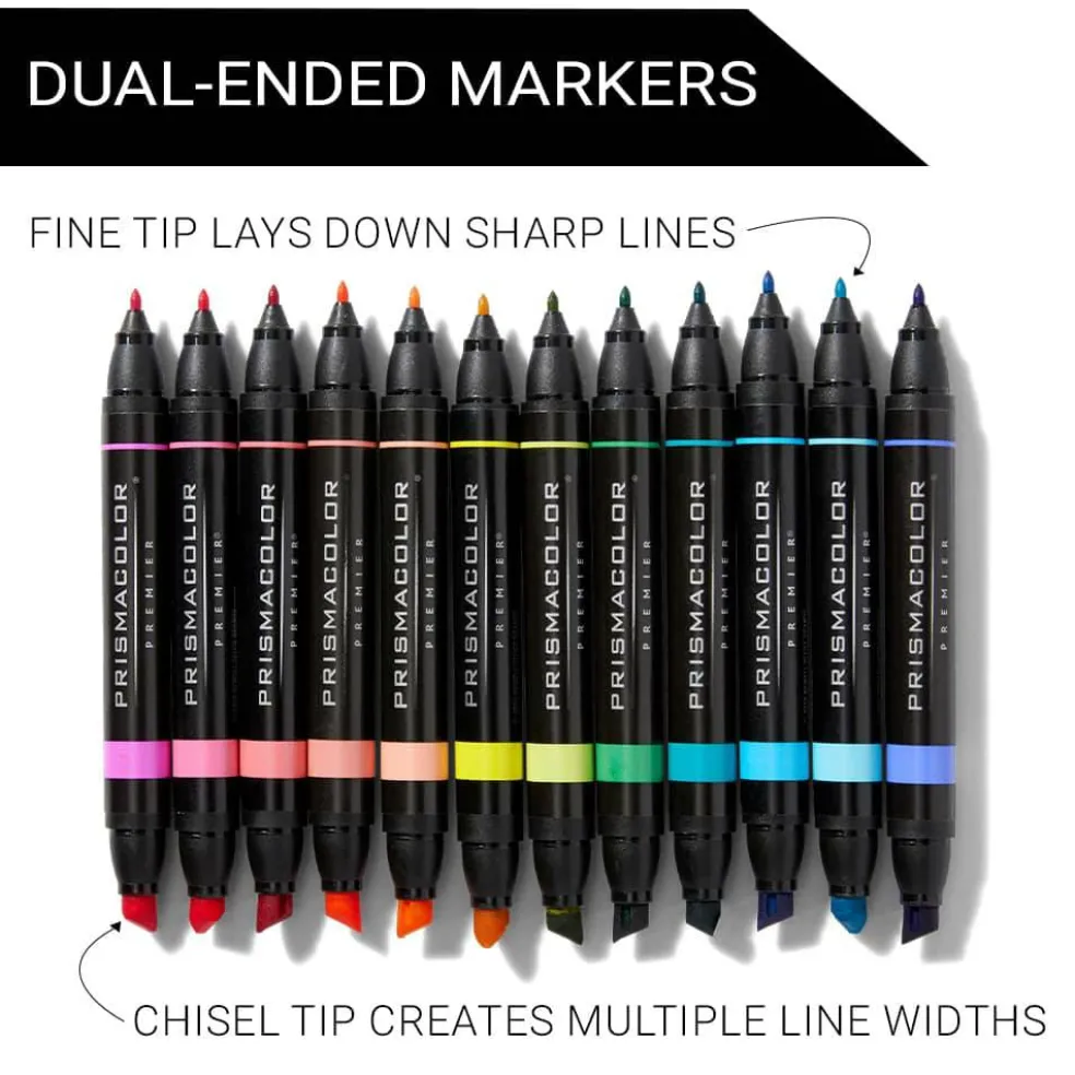 Prismacolor® Premier® Hyper Brights Dual-Ended Art Markers, 12ct.