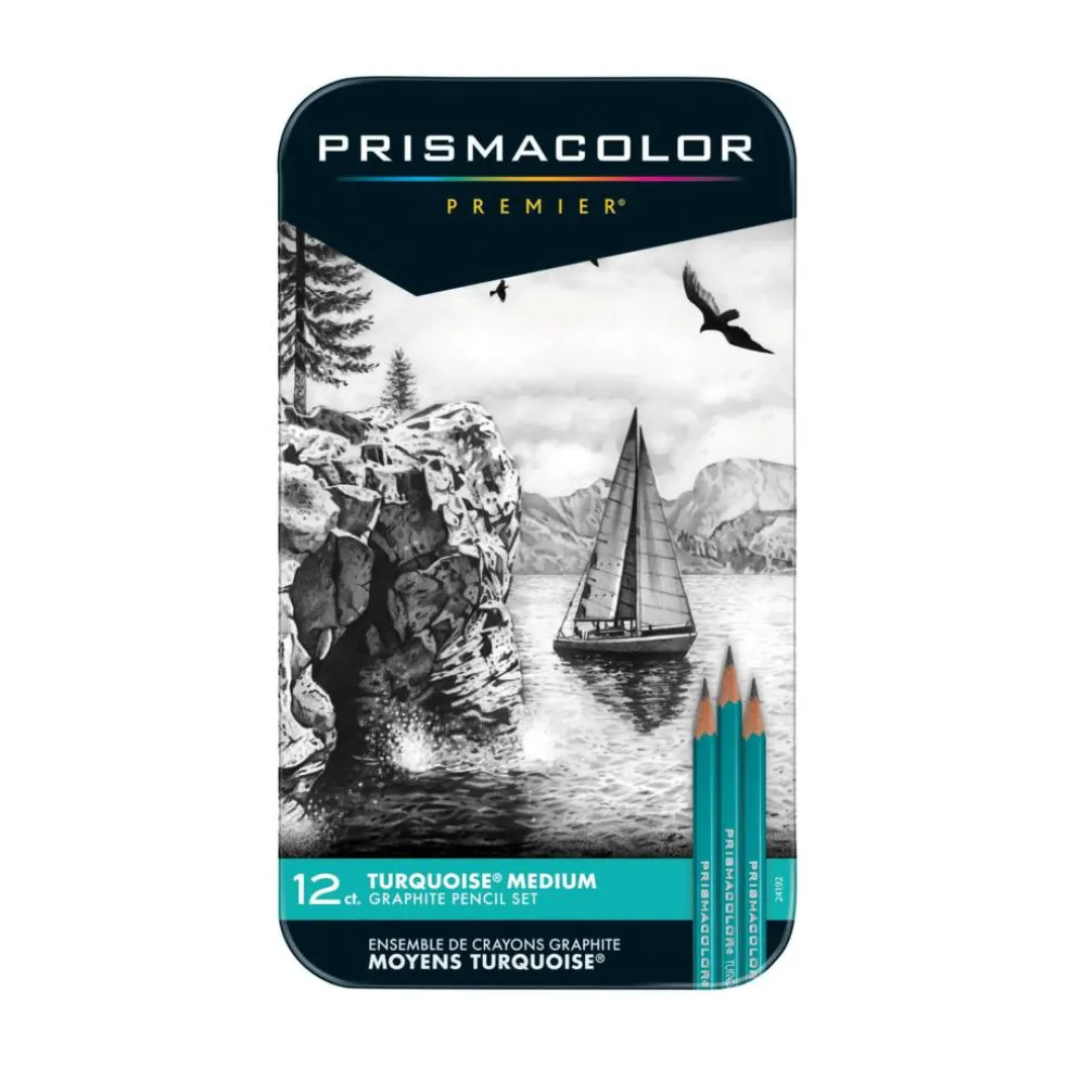 Prismacolor® Premier® Turquoise Medium Graphite Pencil Set