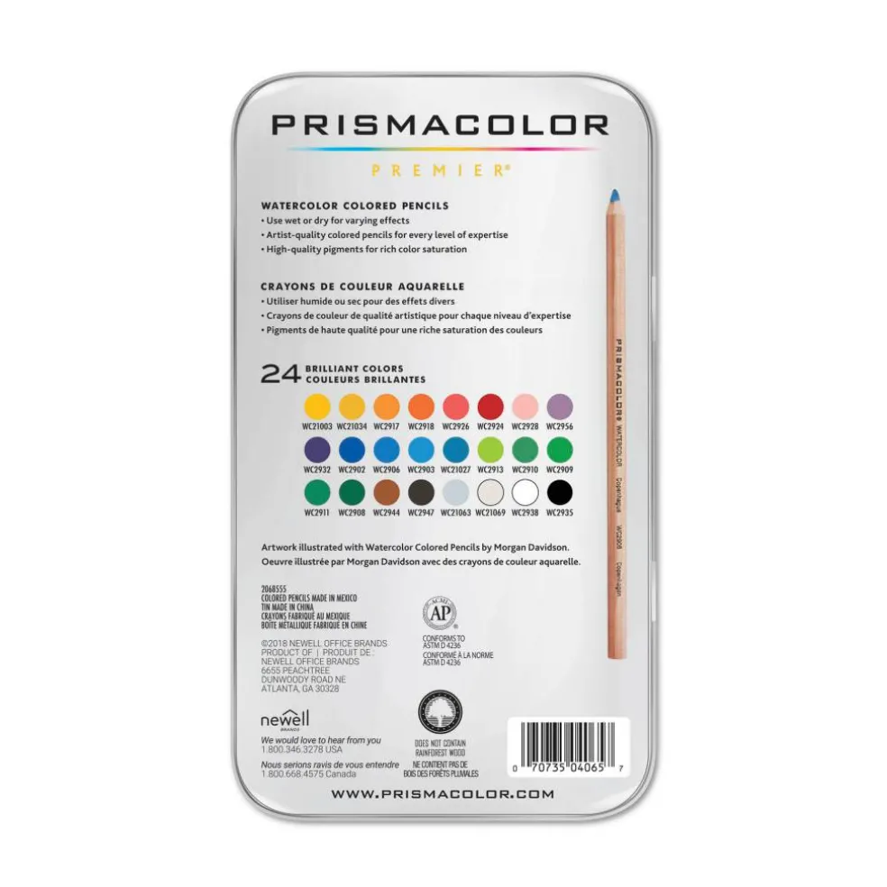 Prismacolor® Premier Watercolor Pencil 24 Color Tin