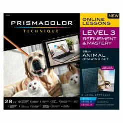 Prismacolor® Technique™ Level 3 Refinement & Mastery 28-Piece Animal Drawing Set