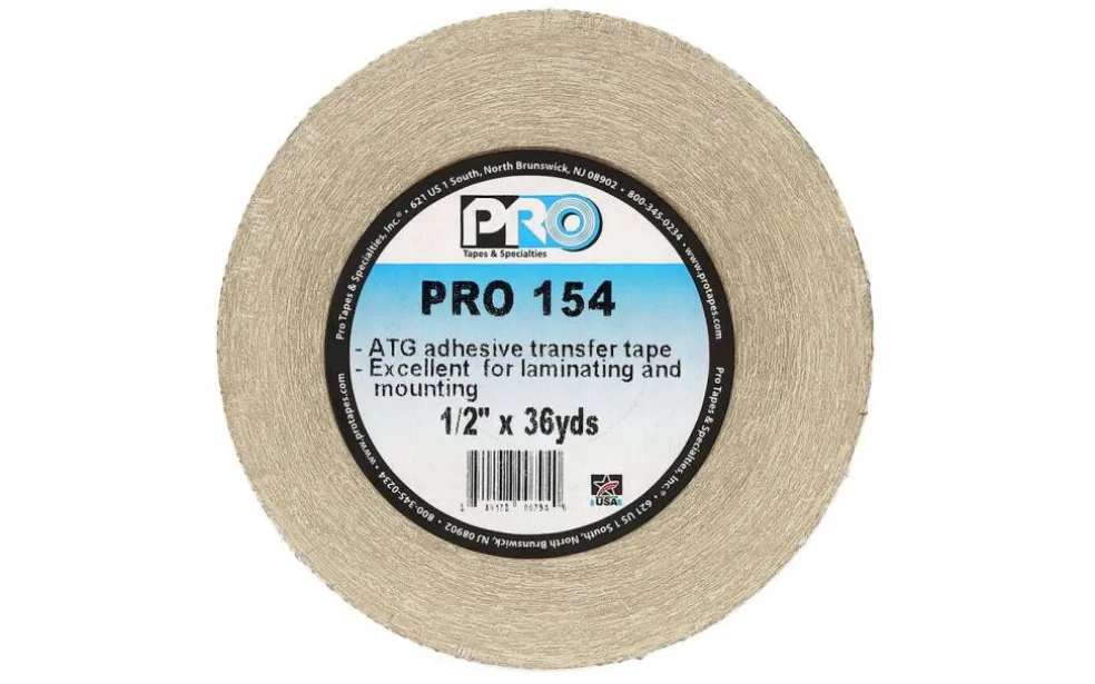 Pro Tape Adhesive Transfer Tape 1/2"x36yd