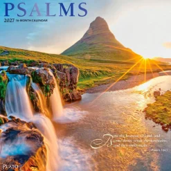 Psalms | 2027 12 x 24 Inch (Hanging) Monthly Square Wall Calendar | Foil Stamped Cover