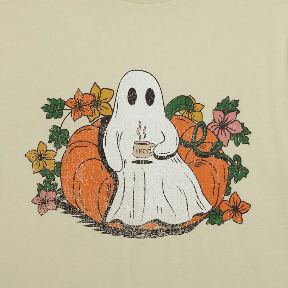 Pumpkin Patch Ghost Adult T-Shirt