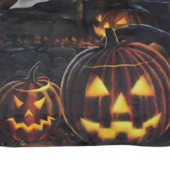 Pumpkins & Ghost Spooky Halloween Outdoor Garden Flag, 28" x 40"