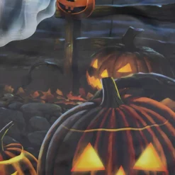 Pumpkins & Ghost Spooky Halloween Outdoor Garden Flag, 28