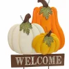 25" Pumpkin Welcome Metal Yard Stake by Ashland®