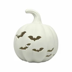 7.25" Pumpkin with Bats DIY Ceramic LED Décor by Make Market®