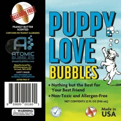 Puppy Love Bubbles™ Peanut Butter Scented Bubbles for Dogs Refill Bottle, 32oz.