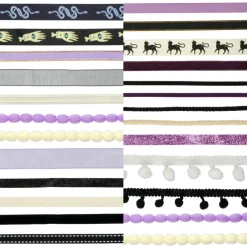 Purple, Black & White Halloween Trim Bundle, 25ct. by Celebrate It™
