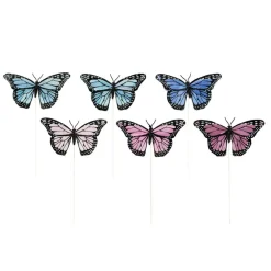 Purple & Blue Feather Butterflies, 6ct. by Ashland®