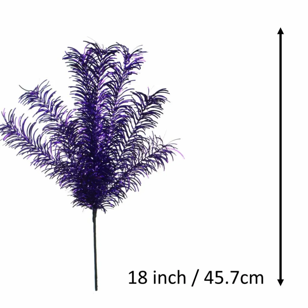 18" Purple Curved Tinsel Pick by Ashland®