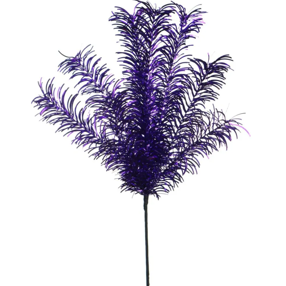 18" Purple Curved Tinsel Pick by Ashland®