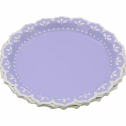 7" Purple Petal Dot Snack Plates, 8ct. by Celebrate It™