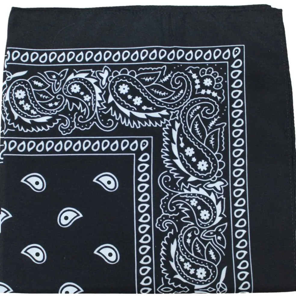 Qraftsy Paisley Polyester Bandanas - Bulk Lot - 25 Pack