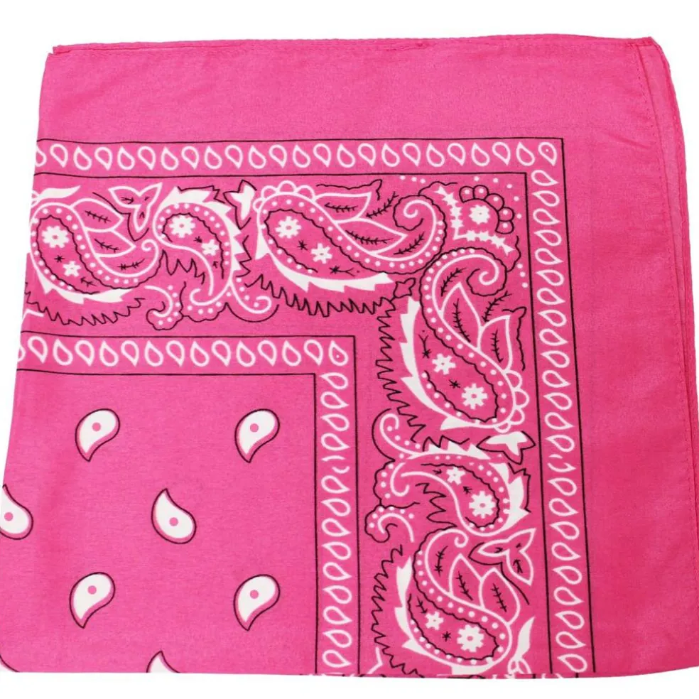 Qraftsy Paisley Polyester Bandanas - Bulk Lot - 25 Pack