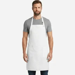 Q-Tees Full Length Apron with Pockets 7.5 oz Poly Cotton Workwear