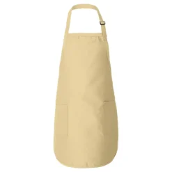 Q-Tees Full-Length Apron with Pocket, Craft Ideal for Cooking Chef Apron