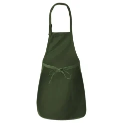 Q-Tees Full-Length Apron with Pocket, Craft Ideal for Cooking Chef Apron