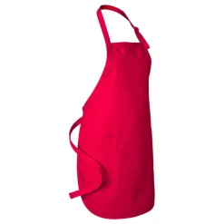 Q-Tees Full-Length Apron with Pocket, Craft Ideal for Cooking Chef Apron