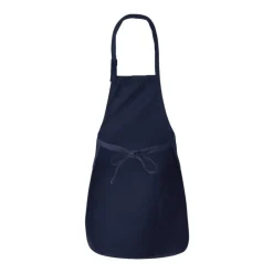 Q-Tees Full-Length Apron with Pocket, Craft Ideal for Cooking Chef Apron