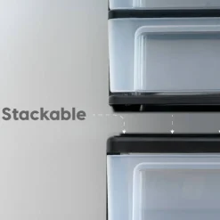 32qt Plastic Storage Bins with Lids and Secure Latching Buckles - 4 Pack