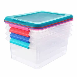 14.5qt. Storage Bins with Lids, 4ct. by Simply Tidy™