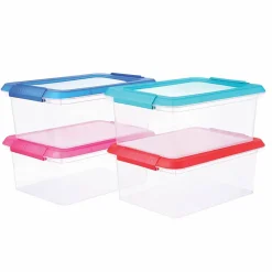 14.5qt. Storage Bins with Lids, 4ct. by Simply Tidy™