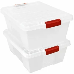 Quantum Storage Systems® 21" x 15.875" x 7.75" Clear Latch Container