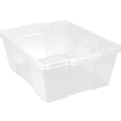 Quantum Storage Systems® 21" x 15.875" x 7.75" Clear Latch Container