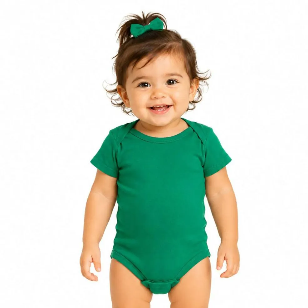 Rabbit Skins Infant Baby Rib Bodysuit Short Sleeve Free Shipping