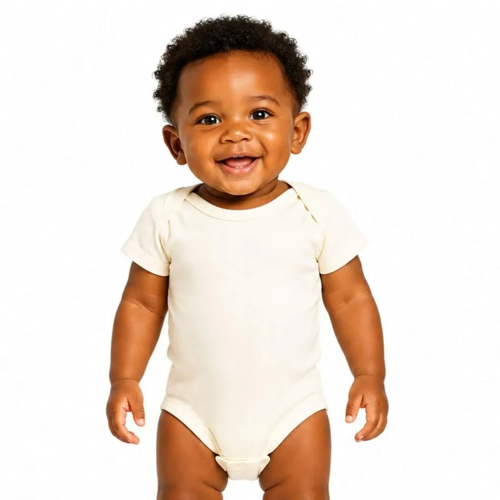 Rabbit Skins Infant Baby Rib Bodysuit Short Sleeve Free Shipping