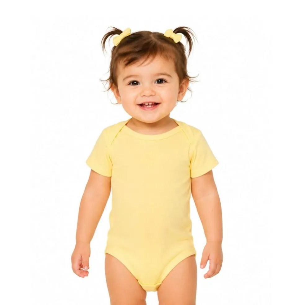 Rabbit Skins Infant Baby Rib Bodysuit Short Sleeve Free Shipping
