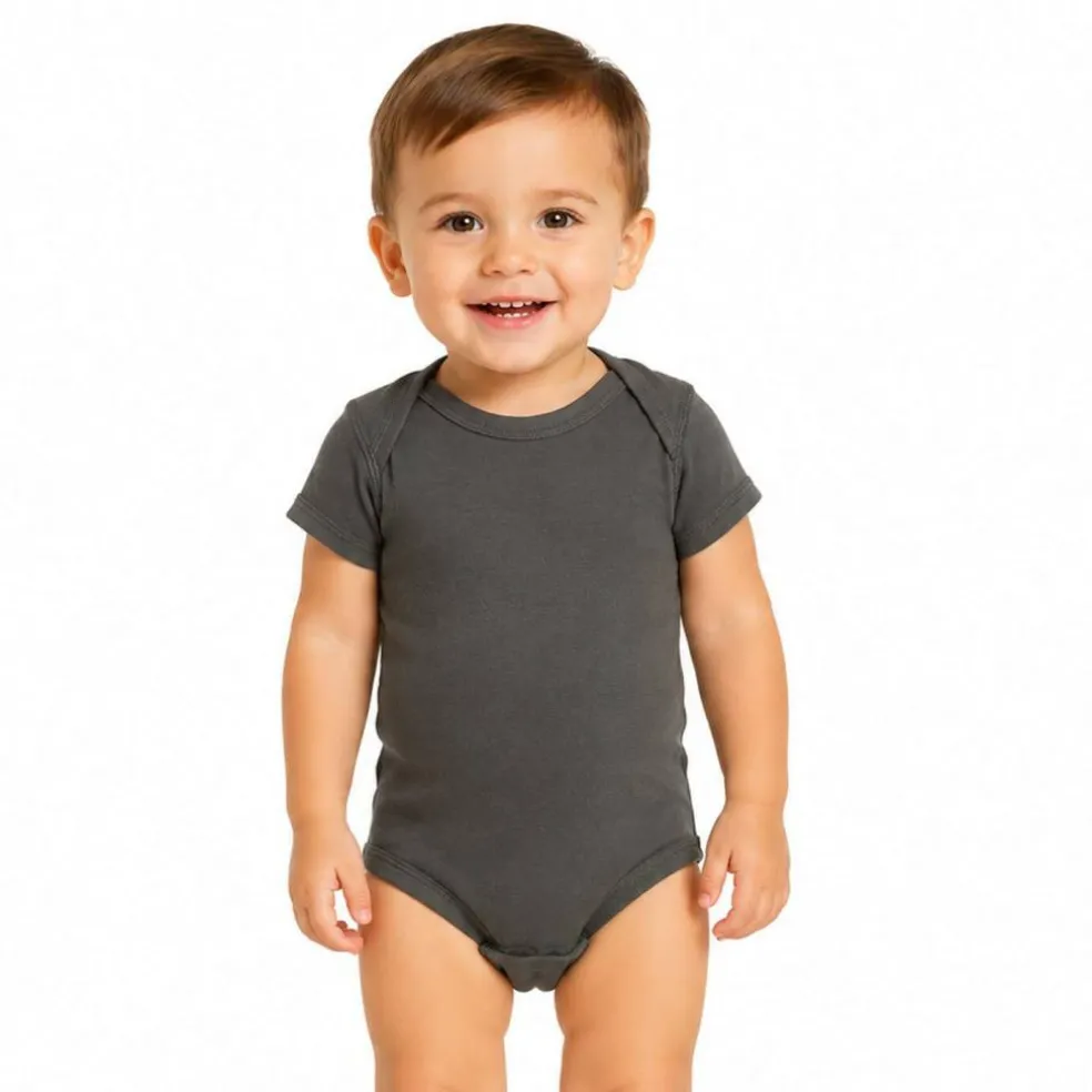 Rabbit Skins Infant Baby Rib Bodysuit Short Sleeve Free Shipping