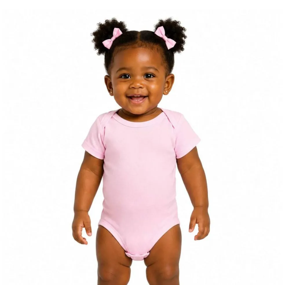 Rabbit Skins Infant Baby Rib Bodysuit Short Sleeve Free Shipping