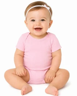 Rabbit Skins Infant Baby Rib Cotton Bodysuit Free Shipping