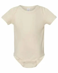 Rabbit Skins Infant Baby Rib Short Sleeve Bodysuit Free Shipping
