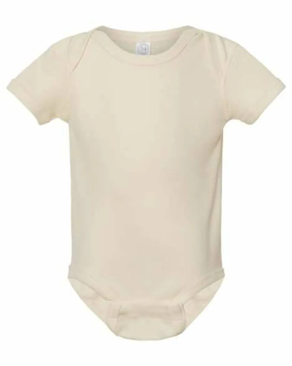 Rabbit Skins Infant Baby Rib Short Sleeve Bodysuit Free Shipping