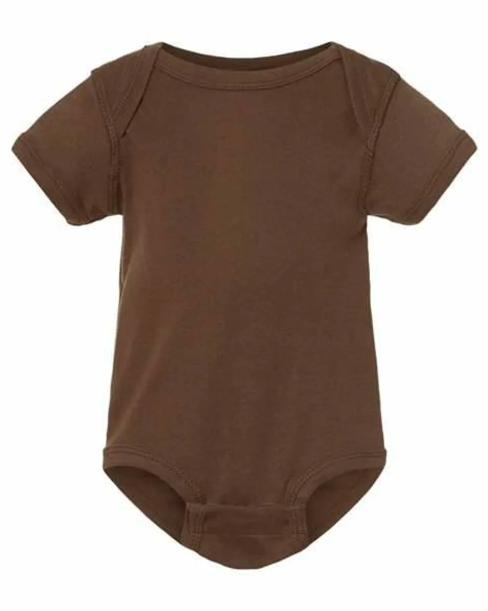 Rabbit Skins Infant Baby Rib Short Sleeve Bodysuit Free Shipping